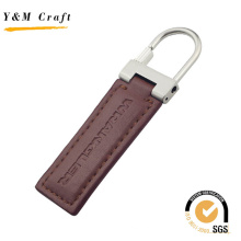 2016 High Quality Promotion Metal Leather Keychain with Logo